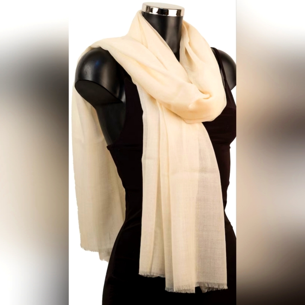Elegant Cream Scarf